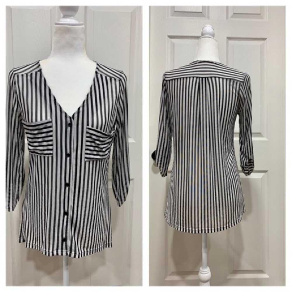 Cute black and cream blouse